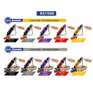 TOBAKI GAS TANK GOLD/ GREY / RS150R (225MM) / 360 ROTATABLE REVOLVE PREMIUM MONOSHOCK ABSORBER MONO 