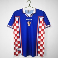 1998 Croatia Home Away Retro Jersey Suker Boban Football Shirt