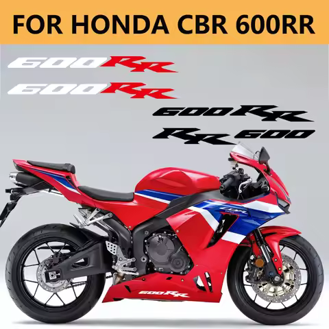 For Honda CBR600RR 2PCS 600RR Emblem Logo Reflective Motorcycle Stickers Accessories Body Fender Fue