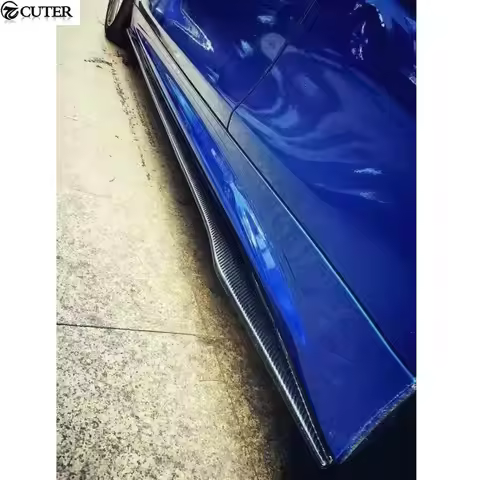 Universal Carbon Fiber Side Skirts for BMW E92 F30 F80 M3 F82 M4 Benz w204 W205 C63 Audi A4 A5 A7 RS