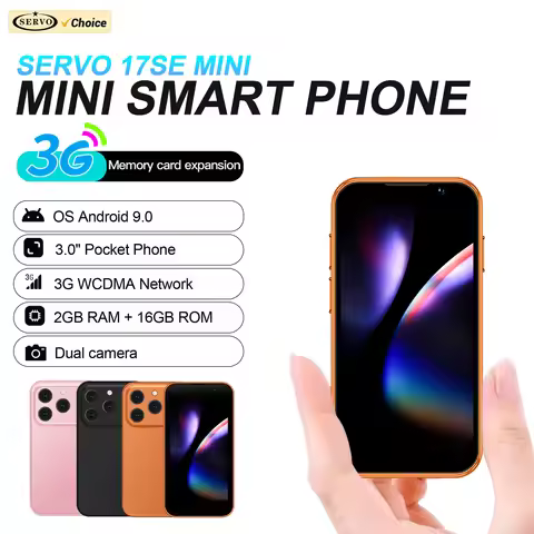SERVO 17SE MINI Android Small Smartphone 3G WCDMA 2GB+16GB WhatsAPP Play Store Hotspot Face Unlock 3