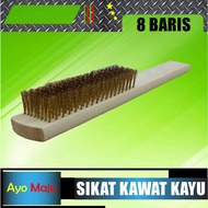 8 Row Brass Wood Wire Brush Brass Brush