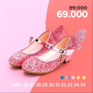 Frozen butterfly heels children's sandals