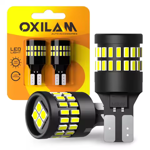 OXILAM 2Pcs T15 W16W LED Canbus Backup Reverse Light 921 912 Bulb No Error for Audi A4 B8 A6 C7 A3 8