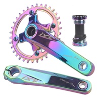 IXF integrated crank set Mtb bicycle crank arm Hollowtech 104 Bcd crank 2 Crown 32/34/36/38T