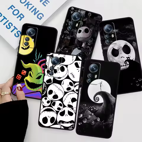 Anime Disney Jack Skellington For Xiaomi Mi 14 13T 13 12T 12 11T 11i 11 10T 10 Pro Lite Ultra 5G Bla