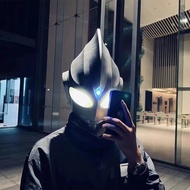 Tiga Ultraman Headgear Transforms Helmet Luminous Mask COS Wearable Toy ultraman helmet Party Hats &