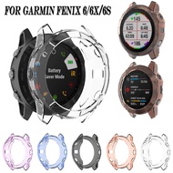 For Garmin Fenix 6 6X 6S Pro TPU Clear Case Soft cover Protector Shockproof Protective Shell
