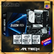 ASROCK B460M-PRO 4 INTEL B460 LGA1200 MOTHERBOARD + INTEL 10TH GEN CPU COMBO PROMO