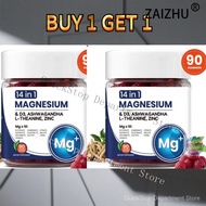 SG in stock BUY 1 GET 1  Magnesium Gummies Ashwagandha Vitamins D3Zinc L-L-Theanine Cortisol90Granul