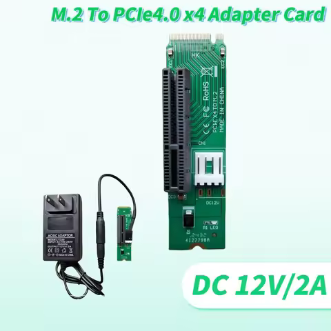 M.2 To PCIE Adapter Card DC 55*21 12V/2A Power Supply External Graphics Card, Notebook External DMA 
