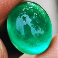 Emerald gemstone cotton fiber