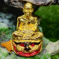 泰国佛牌 Loop Lor LP Phat 小金身【Roon Ruay Talor Kan】 Lp Phat Mass Chanted 众僧念經 Wat Huay Duan BE 2563