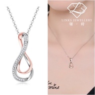 ［Real Moissanite］Can Pass Diamond Test 18K Gold Rose Gold 8 Necklace Pendant MN026 Moissanite Neckla