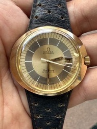 【經典古董】Omega 歐米茄 Genève Dynamic 自動上鏈日曆腕錶｜金灰雙色牛眼面盤｜淨錶現況 $6888