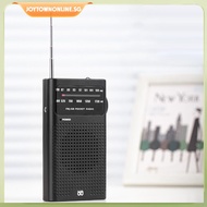 [joytownonline.sg] Full Band AM FM Radio Battery Powered Analog Radio Portable Pointer Radio