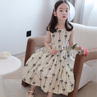 Girls Summer Dress Dress 2025 Children Summer Girl Fashionable Summer Princess Cotton Cotton Skirt S