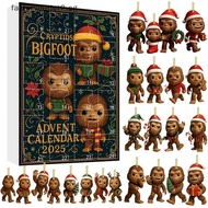 Fcsg Bigfoot Edition Advent Calendar 2025, 24 Unique Sasquatch Ornaments, Advent Calendar 2025, Bigf
