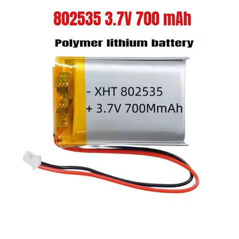 802535 3.7V Lithium Battery Li Po Battery 700mAh Lipo Rechargeable Li Polymer Batteries for Wireless