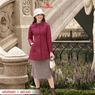 Áo Phao Nữ CARDINA Chần Bông Nhật Bản Cao Cấp Dáng Dài Siêu Nhẹ Siêu Ấm 4PLF04