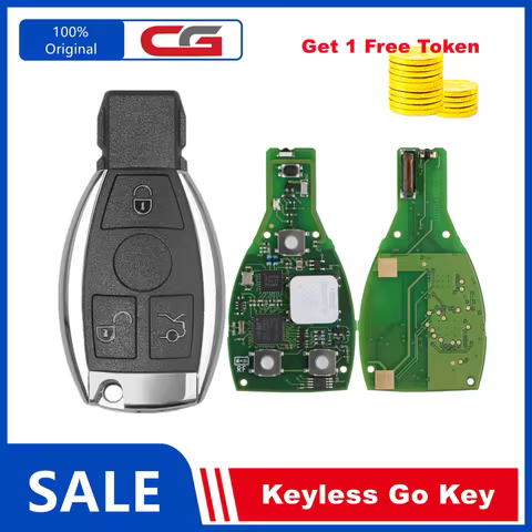 CG MB 08 Version Keyless Go Key 315MHz/433MHz with Shell for Mercedes Benz W164 W221 W216 from Year 