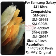 Original 6.8inch For Samsung Galaxy S21 Ultra 5G G998 LCD Display Touch Screen Digitizer Parts SM-G9