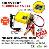 Original Charger Aki Motor Mobil Portable Otomatis Auto On Off - Charger Batteray Accu Auto Cut Off 