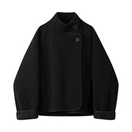 Áo Khoác Lông Cừu Cổ Đứng CIVICERA Retro Super Cute Dành Cho Nữ Phong Cách Thường Ngày Thời Trang Th