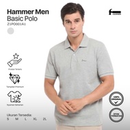 Hammer Men Basic POLO Z1PO001A1 | Men's Short Sleeve Grey Collar T-Shirt