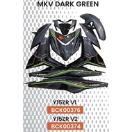 MAGIC BOY COVER SET Y15ZR Y15 V1 V2 MKV DARK GREEN CRYSTAL SILVER COVER SET (ORIGINAL VIETNAM STICKE