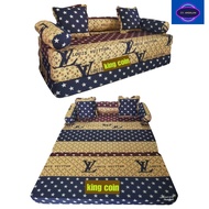 Sofabed Minimalis Kasur Busa Lipat Kursi Tamu Ruang Keluarga TV 2 In 1 Multifungsi