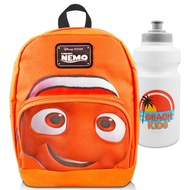 Mini Backpack Set - 10” Canvas Finding Nemo Backpack with Front Pocket and Bottle | Finding Nemo Bac