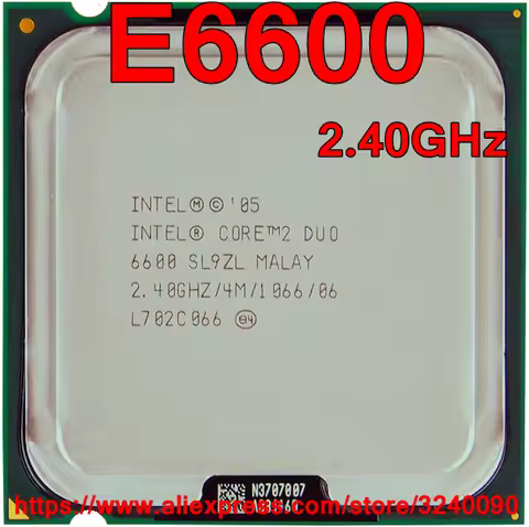 Original Intel CPU CORE 2 DUO Processor E6600 2.40GHz 4M 1066MHz Dual-Core Socket 775 speedy ship ou