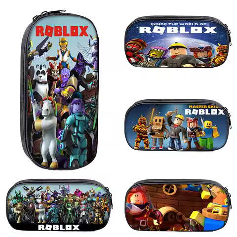 Roblox Stationery Pouch Virtual World Game Style Rubber Pen Ruler Coin Mobile Phone Storage Bag