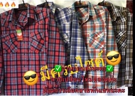เสื้อเชิ้ตกระดุมมุกแขนยาวลายสก๊อต/เสื้อลายตัดอ้อย/เสื้อคาวบอย/เสื้อเชิ้ตแขนยาว/เสื้อเคาบอย/เสื้อลายส
