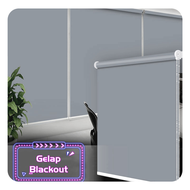 100% Blackout Roller Blind Bidai Panjang 200cm KYK Bukan Zebra Tirai Kayu KYK 百叶窗  窗帘