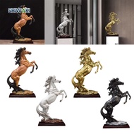 [Ready Stock] Standing Horse Statue Handicraft 18.7''Horse Statue Large Horse Sculpture Home Decor f