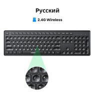 New UGREEN Wireless Keyboard 2.4GHz 104 Keys Layout Ergonomic For Laptop Desktop Windows Mac OS PC A