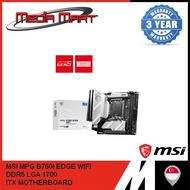 [CPU BUNDLE] MSI MPG B760I EDGE WIFI DDR5 ITX BUNDLE WITH INTEL CORE I3/I5/I7/I9 DESKTOP PROCESSOR