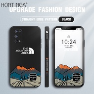 Hontinga ปลอกกรณีสำหรับ Realme X7 Pro 5G Realme X7 Pro กรณี Elegant ธรรมชาติ Moutain พื้นที่สแควร์ Original ซิลิโคนนุ่มเหลว Edge กรณีรูปแบบคลุมทั้งหมดกล้องป้องกันกรณีกลับปลอกโทรศัพท์ Softcase