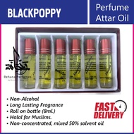 BLACKPOPPY - Perfume Attar Oil - (6 x 8ml)
