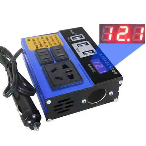 Car Power Inverter 1500W Car Vehicle Inverter DC12V 24V To DC110V/220V W/ 4 USB Ports Over Current P