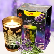 [BST Nến trang trí Noel 2023] Ly nến thơm đổi màu Golden Dragon GOD0917 City Light Lavender 140g (Ho