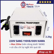 Bộ Đổi Nguồn 220V sang 110V/100V Kawa Đa Công Suất Từ 250W - 6000W - Biến Áp 220V ra 110V Ổn Định Bề