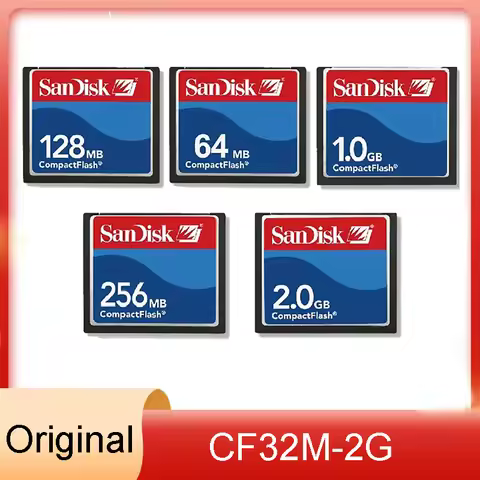 SanDisk Compact Flash 2GB CF Card Camera Memory Card 32M 64MB 128MB 256MB 512MB for Industrial equip