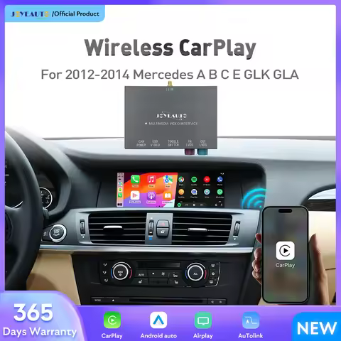 JoyeAuto Wireless Apple Carplay and Android Auto or Mercedes A B C E G ML CLS GLA GLK 2012-2014 NTG4