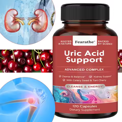 Herbal Uric Acid Support Capsules - Green Coffee Bean Milk Thistle, Antioxidant, Support Kidney Urin