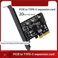 PH66 Desktop PCIe to TypeC USB3.2 Gen2 x 2 20Gbps Drive-Free Expansion Adapter Card ASM3242 Desktop 