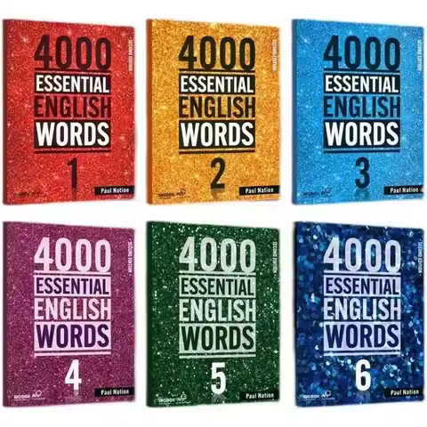 6 Books/Set New 4000 Essential English Words 1 - 6 Core Vocabulary Textbook for The Elementary Exami