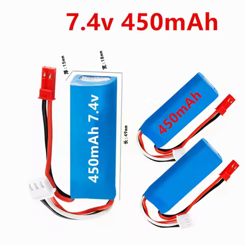 Original 7.4V 450mAh 20C Lipo Battery for WLtoys K969 K979 K989 K999 P929 P939 RC Cars Parts